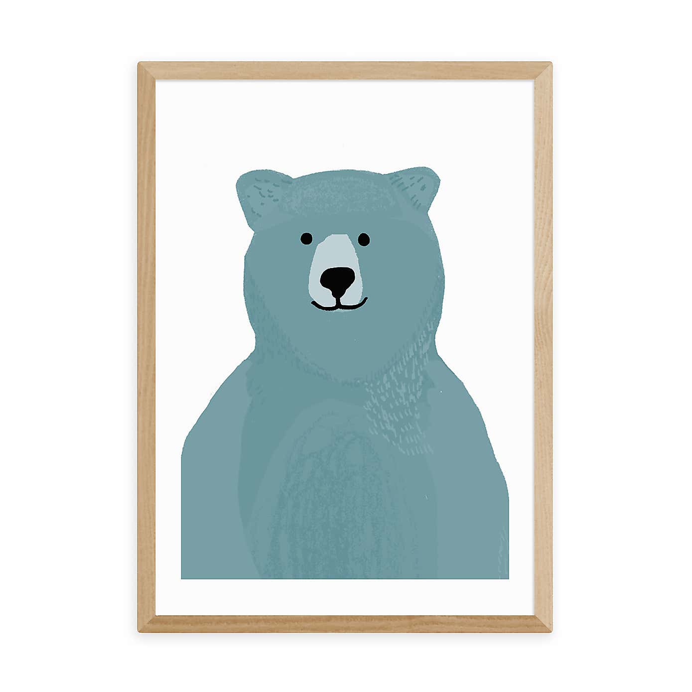 East End Prints Blue Bear Print