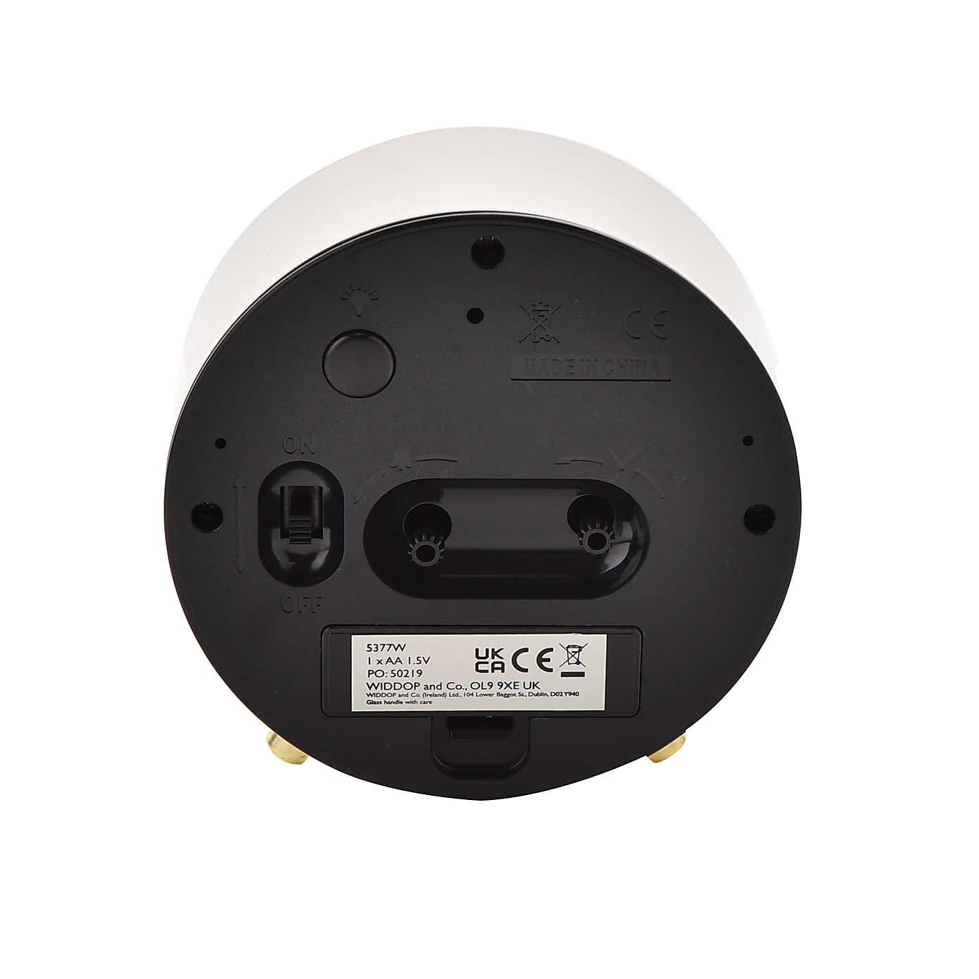 Hometime Light & Snooze Alarm Clock with Metal Feet