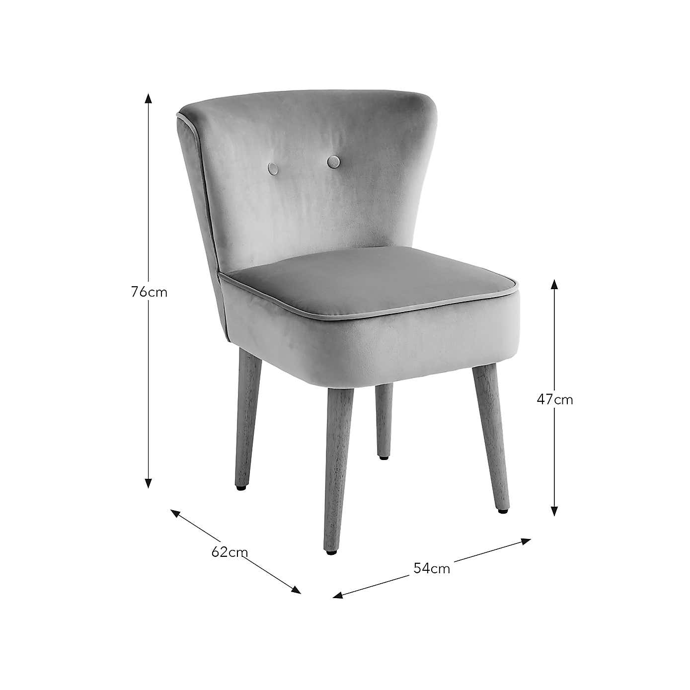 Eliza Dining Chair, Velvet