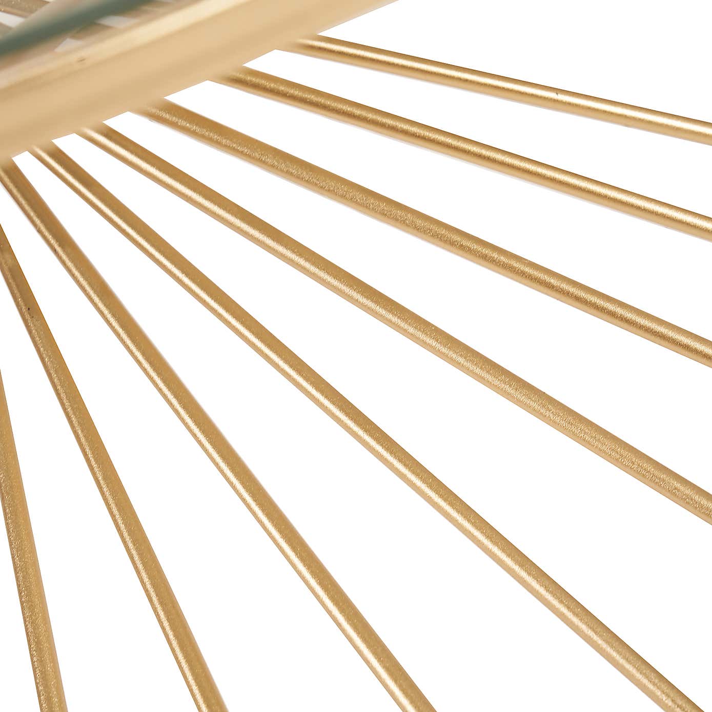 Liberty Coffee Table, Glass and Gold Metal