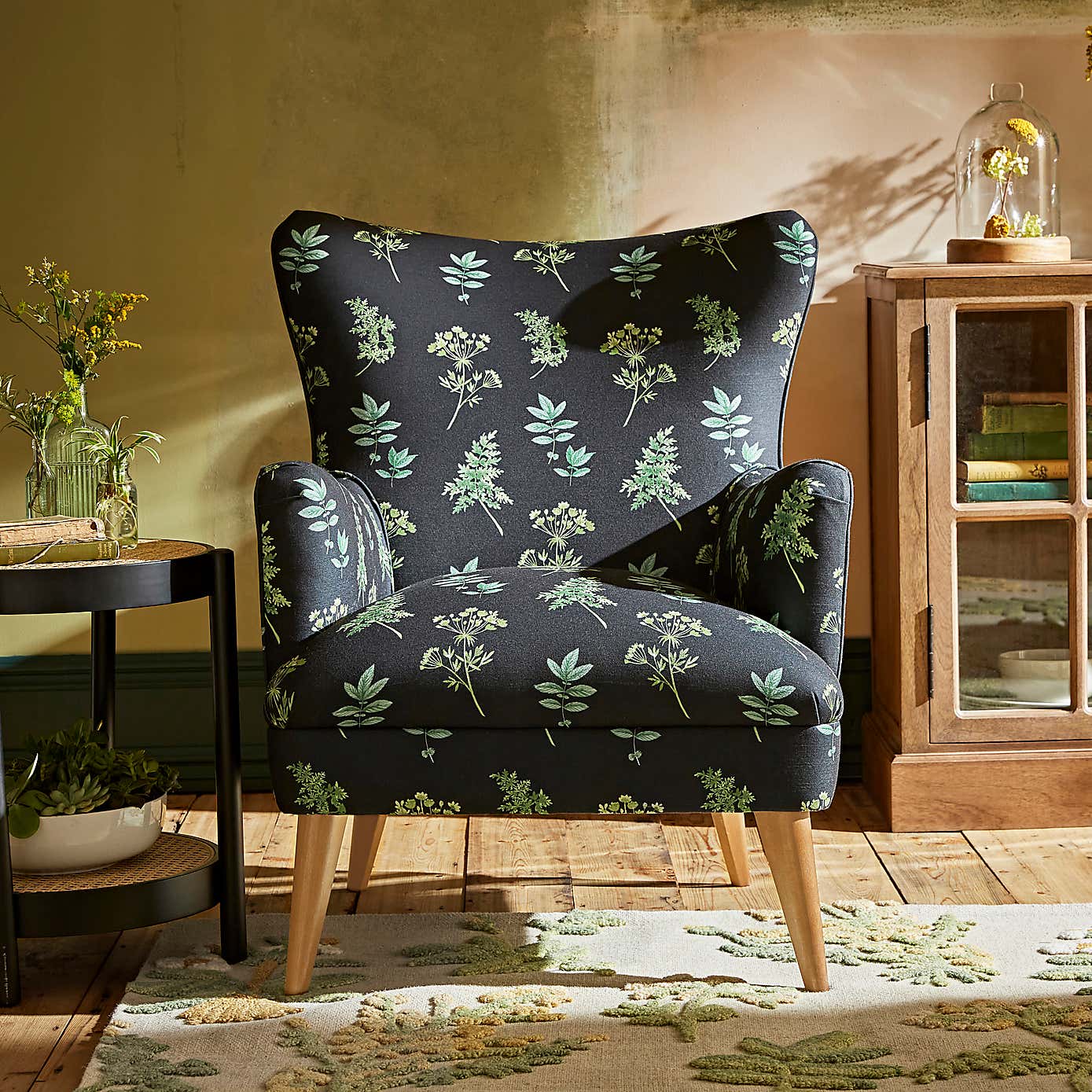 Marlow Marsh Botanical Print Armchair