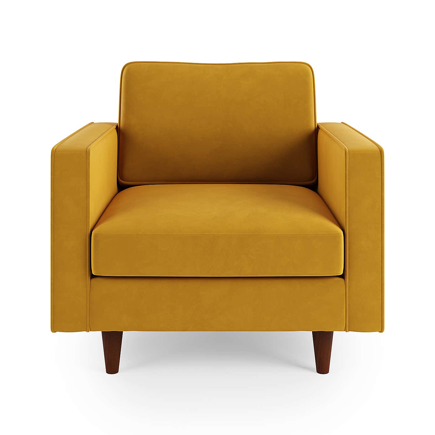 Zoe Plain Velvet Armchair