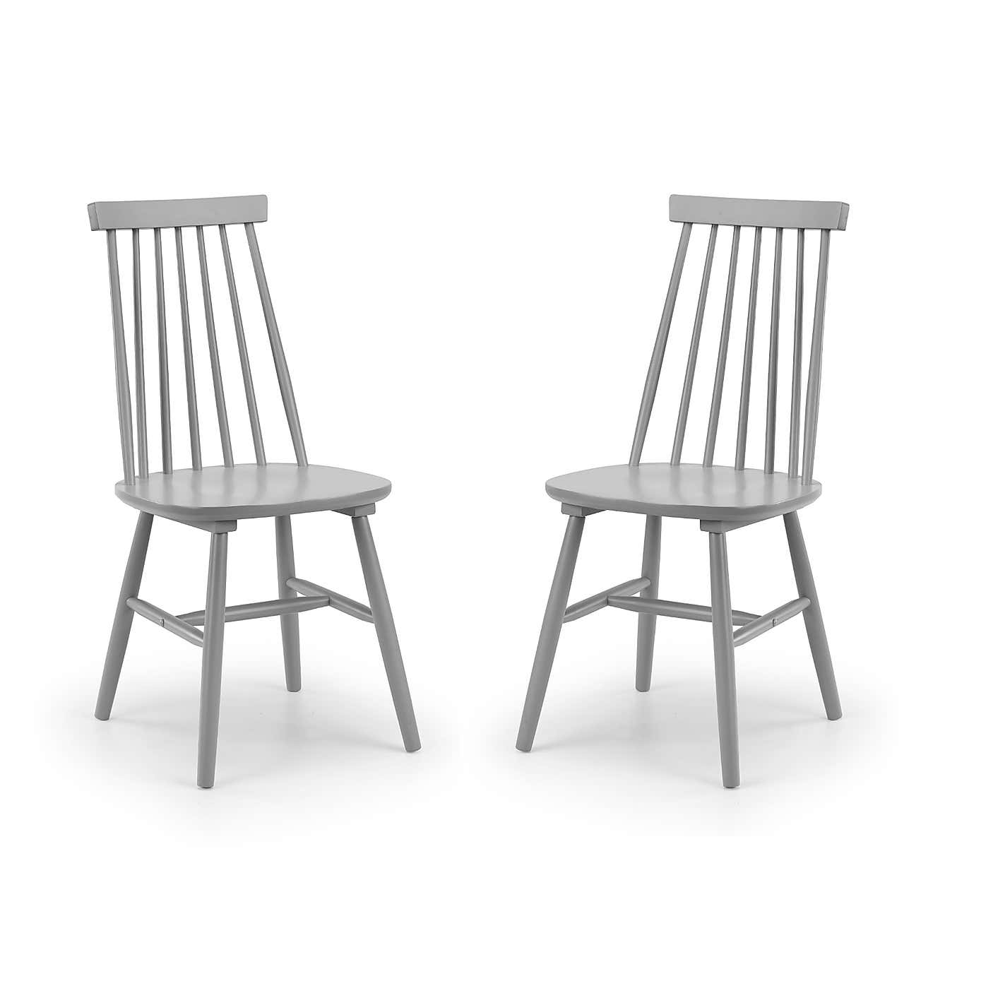 Alassio Set of 2 Spindle Dining Chairs