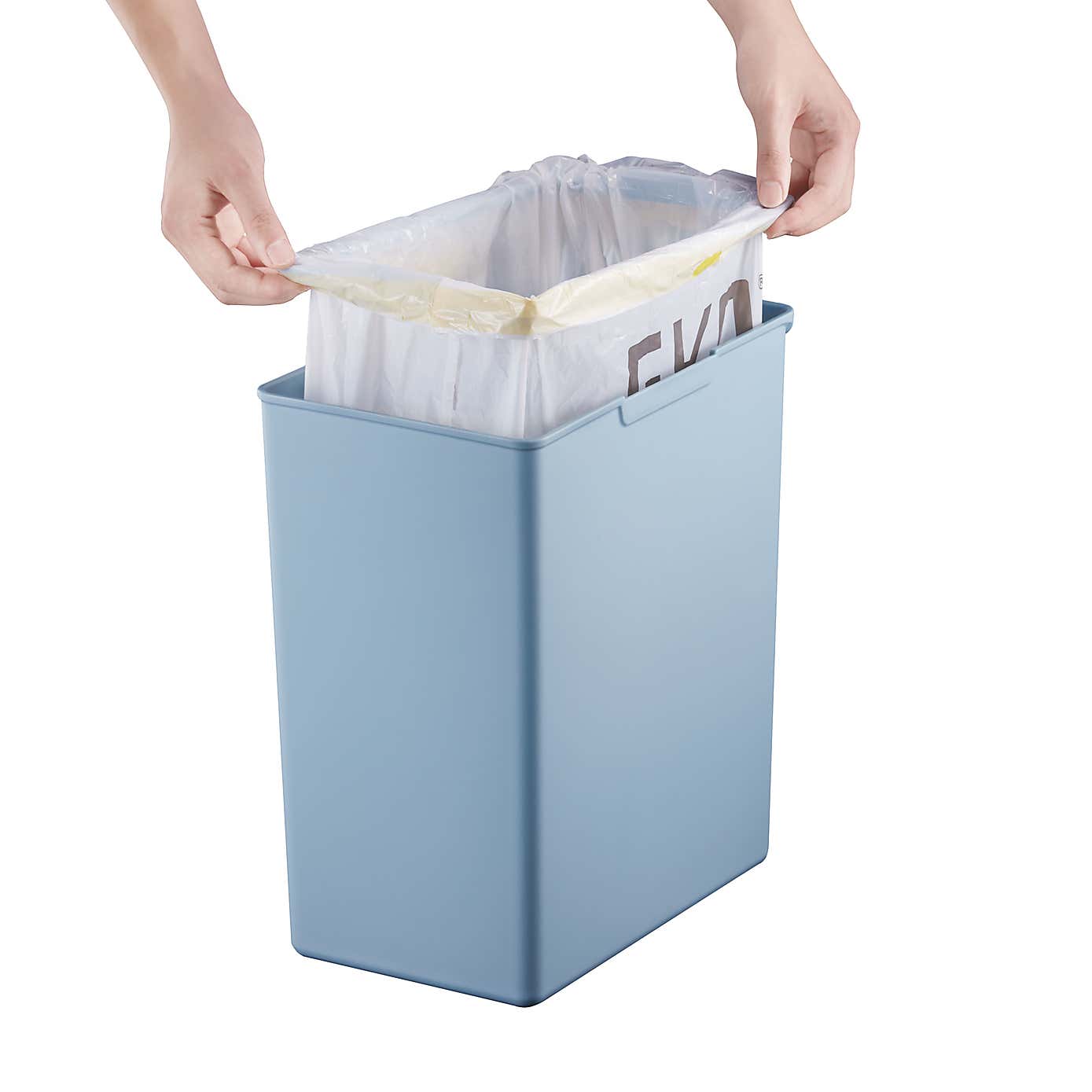 EKO Morandi 20 Litre Titanium Blue Press Top Bin