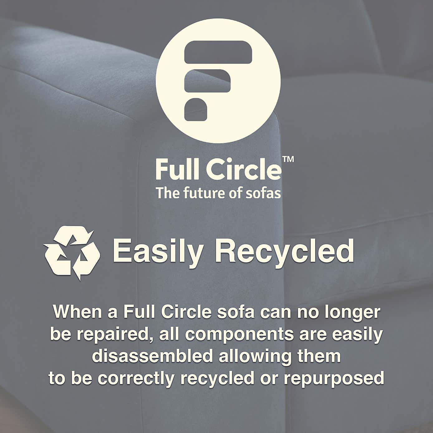 Full Circle Austin Cosy Velvet Modular Arm Corner Piece