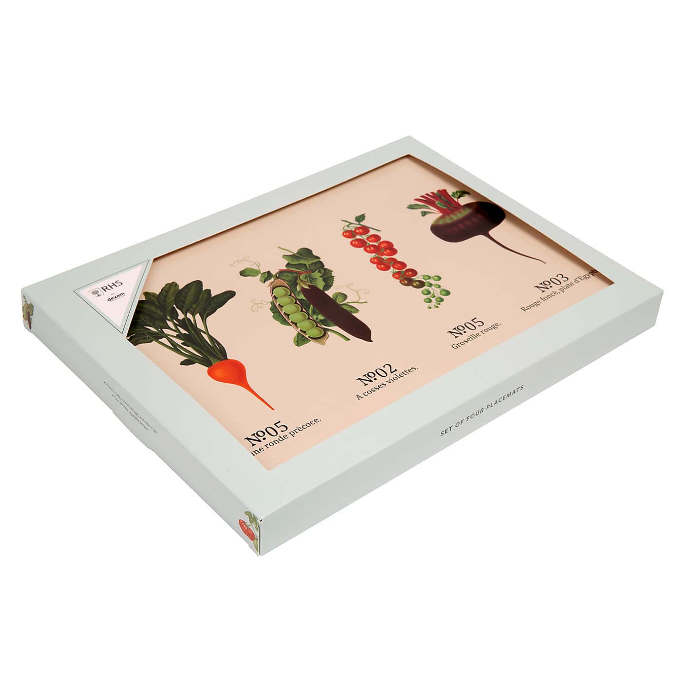 RHS by Dexam Benary Vegetables Set of 4 Placemats