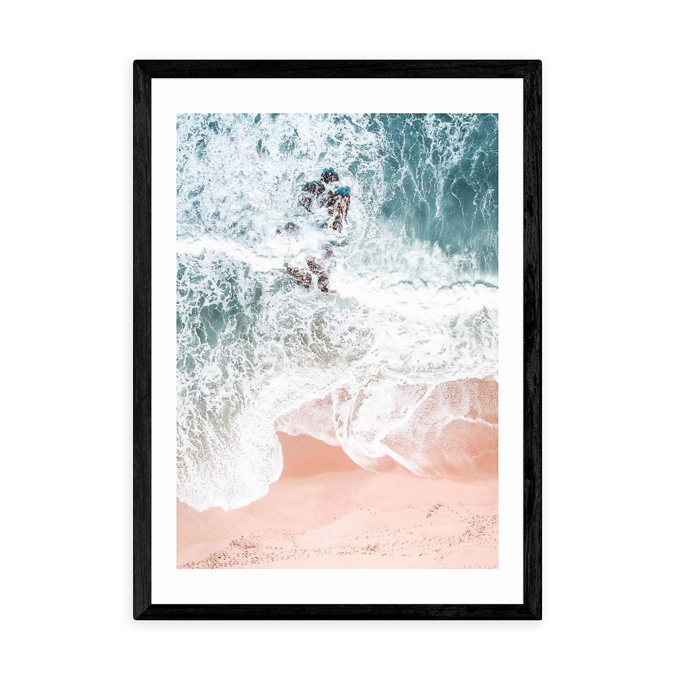 East End Prints Sands of Coral Haze Print