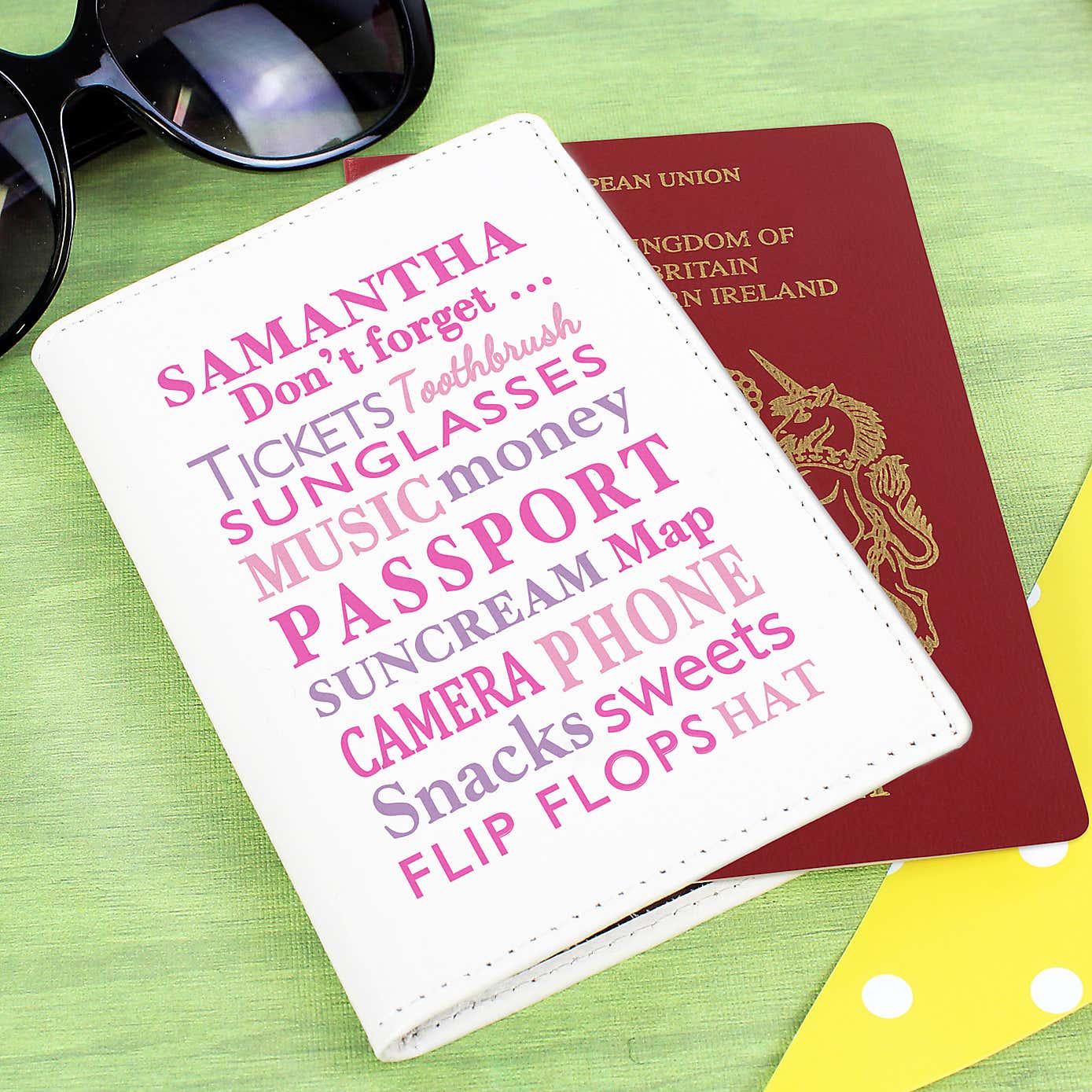 Personalised Don't Forget Passport Holder