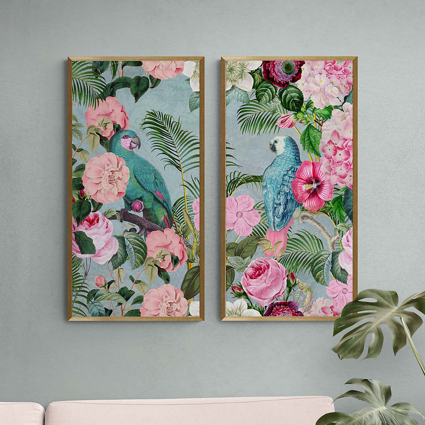 Jungle Rendezvous by andrea Haase Set of 2 Framed Prints