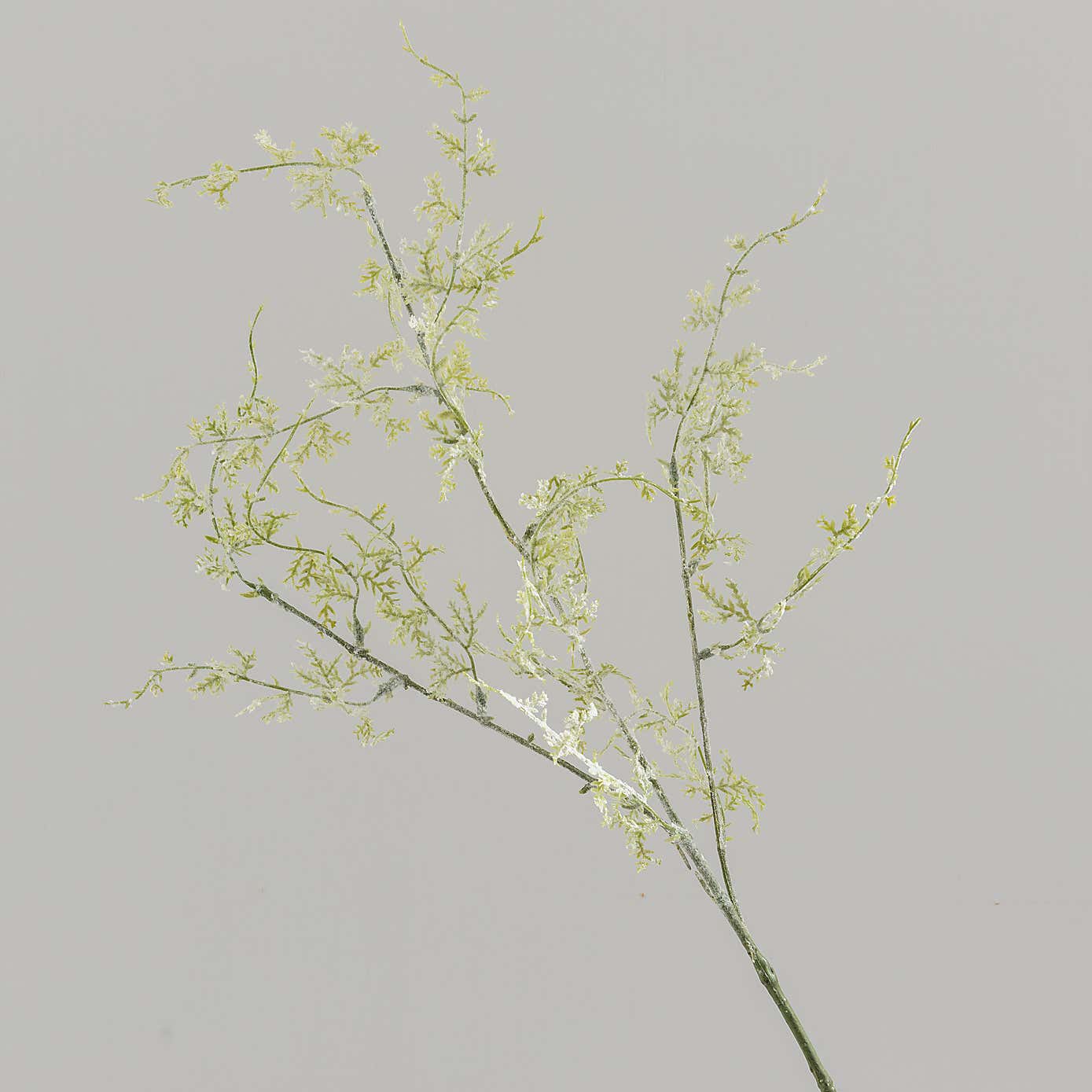 Artificial Flocked Feather Fern Stem