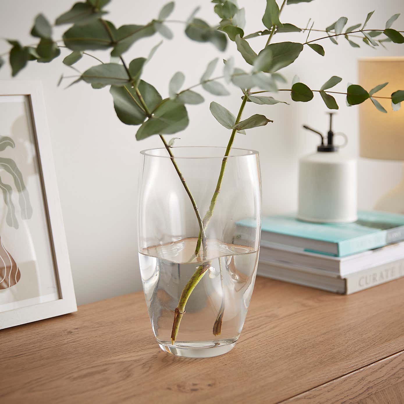 Dimpled Texture Glass Vase