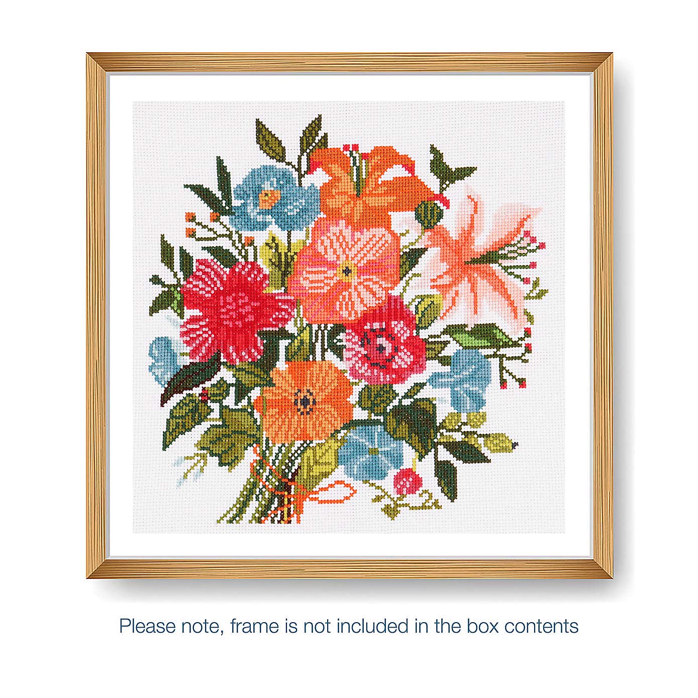 Cross Stitch Floral Bouquet