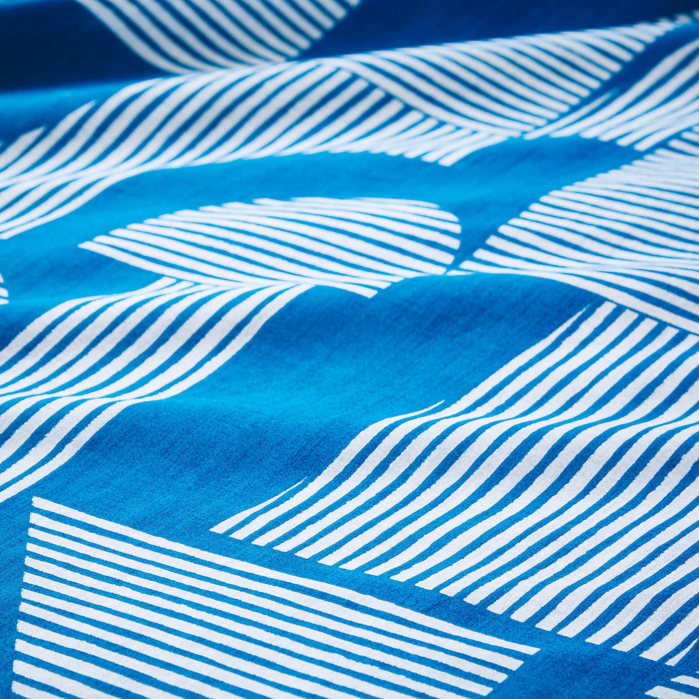 Elements Ezra Blue Cotton Duvet Cover and Pillowcase Set