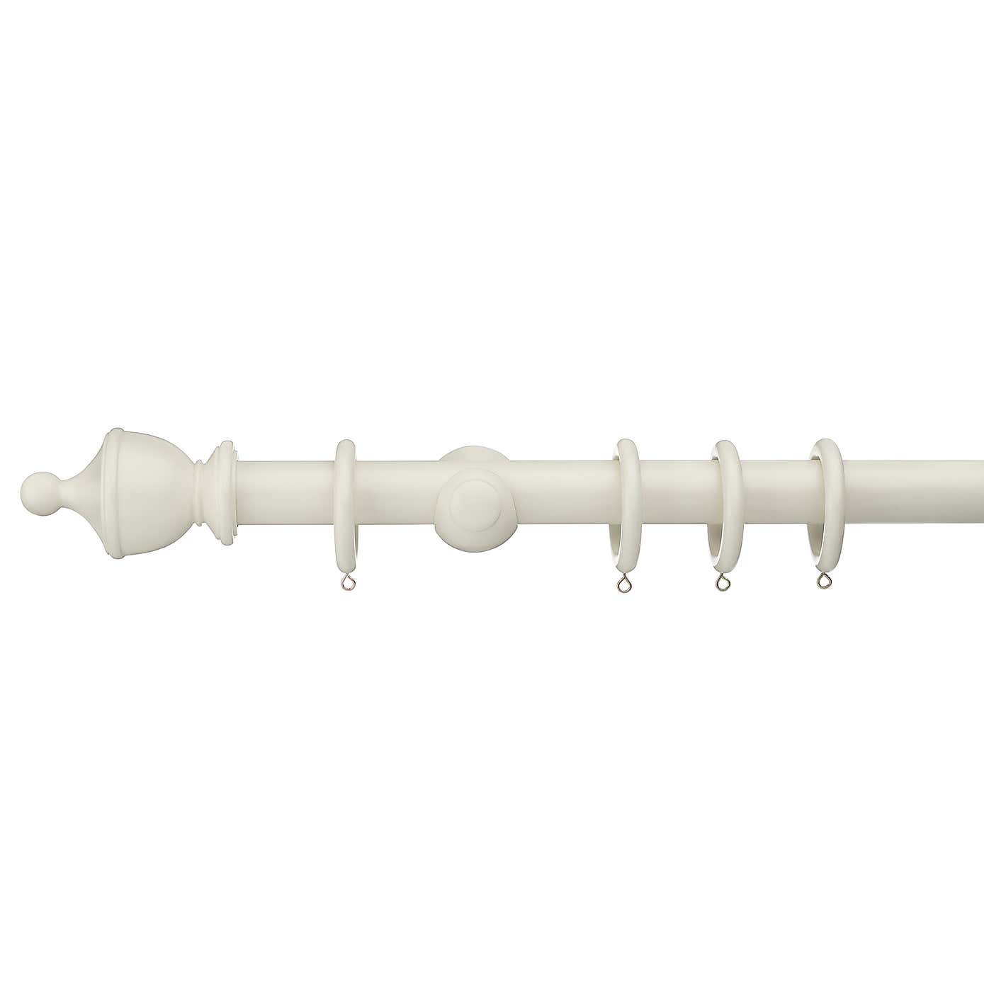 Sherwood Urn Finial Wooden Curtain Pole