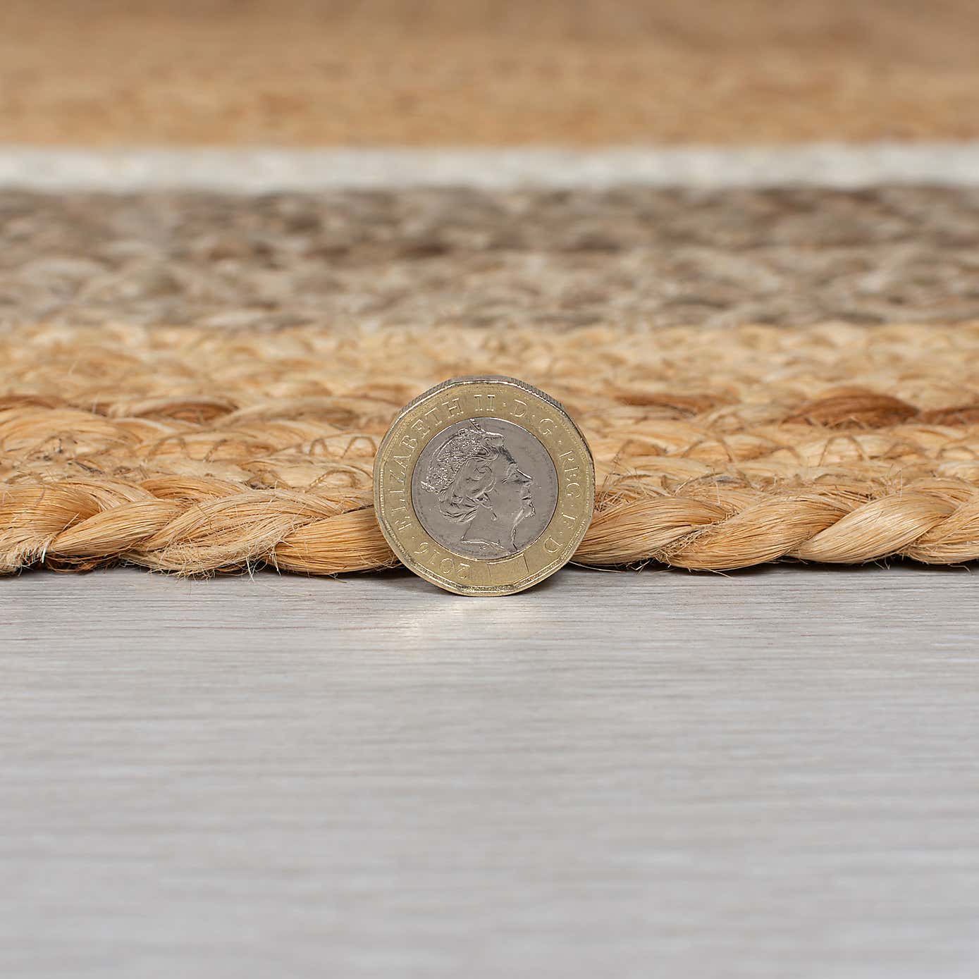 Elements Natural Jute Border Rug