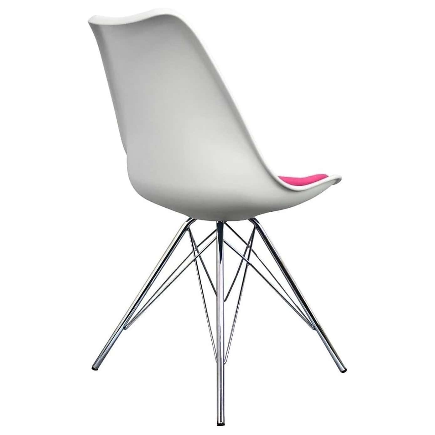 Fusion Living Soho White Plastic Dining Chair