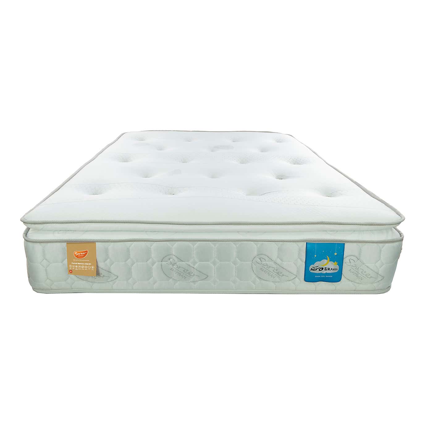 Sareer Matrah Pocket Sprung Memory Foam Pillow Top Mattress