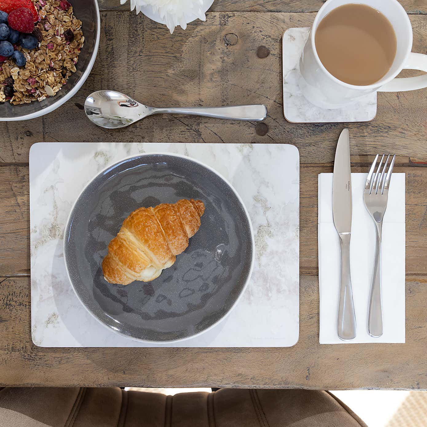 Creative Tops Set of 6 Marbled Wooden Placemats