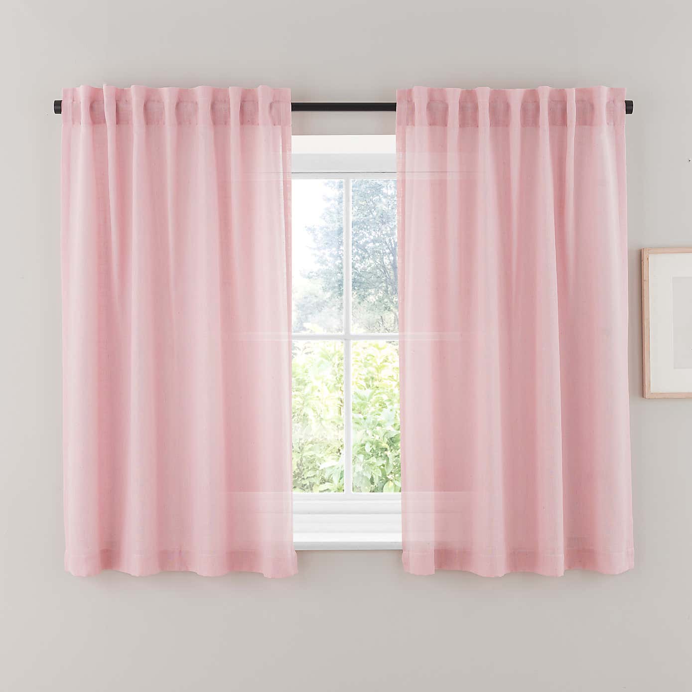 Touch of Linen Unlined Tab Top Curtains