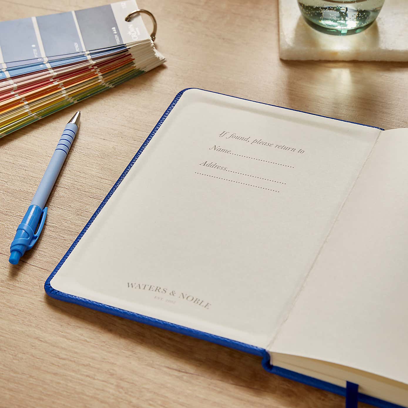 Waters and Noble Premium Faux Leather Notebook