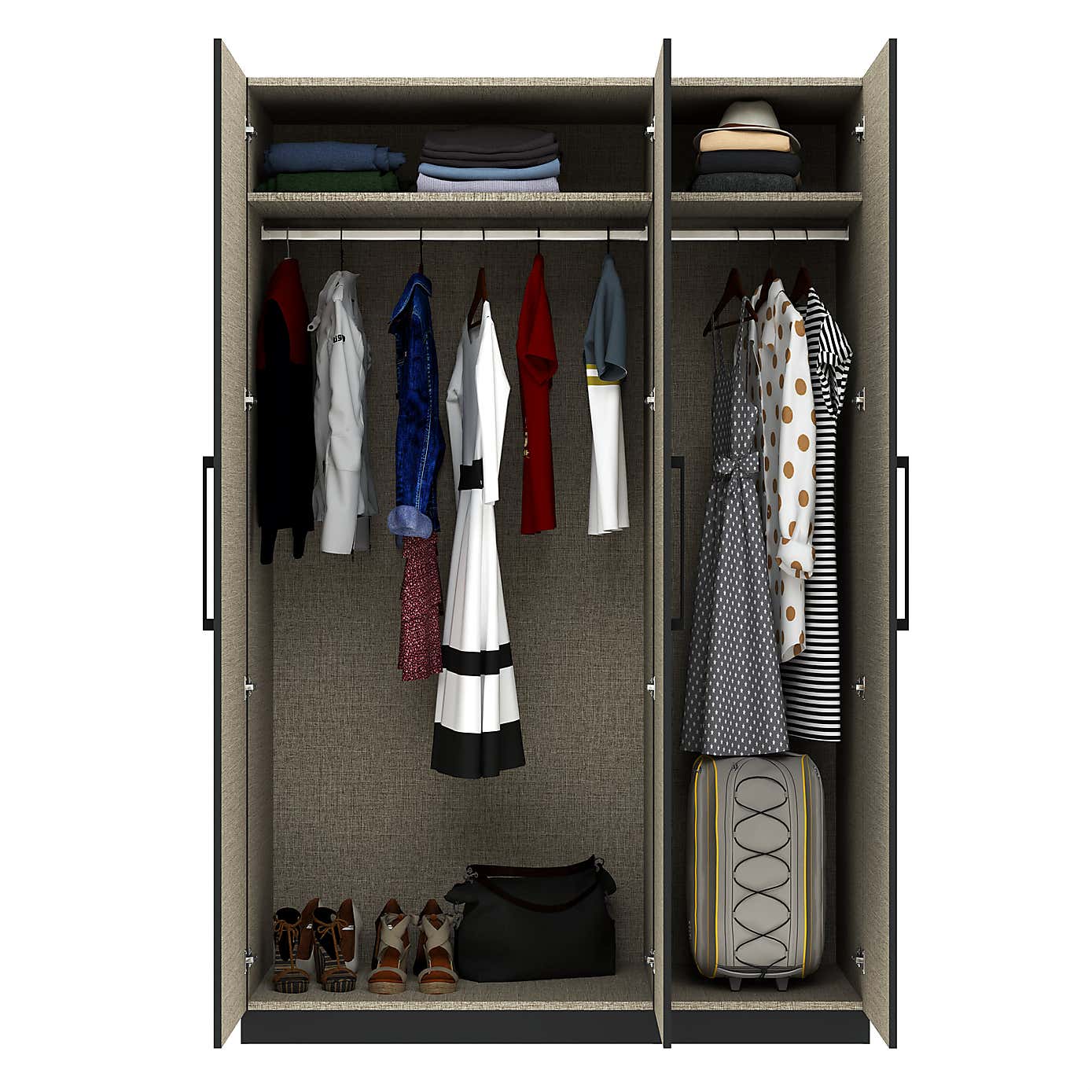 Foster Triple Wardrobe