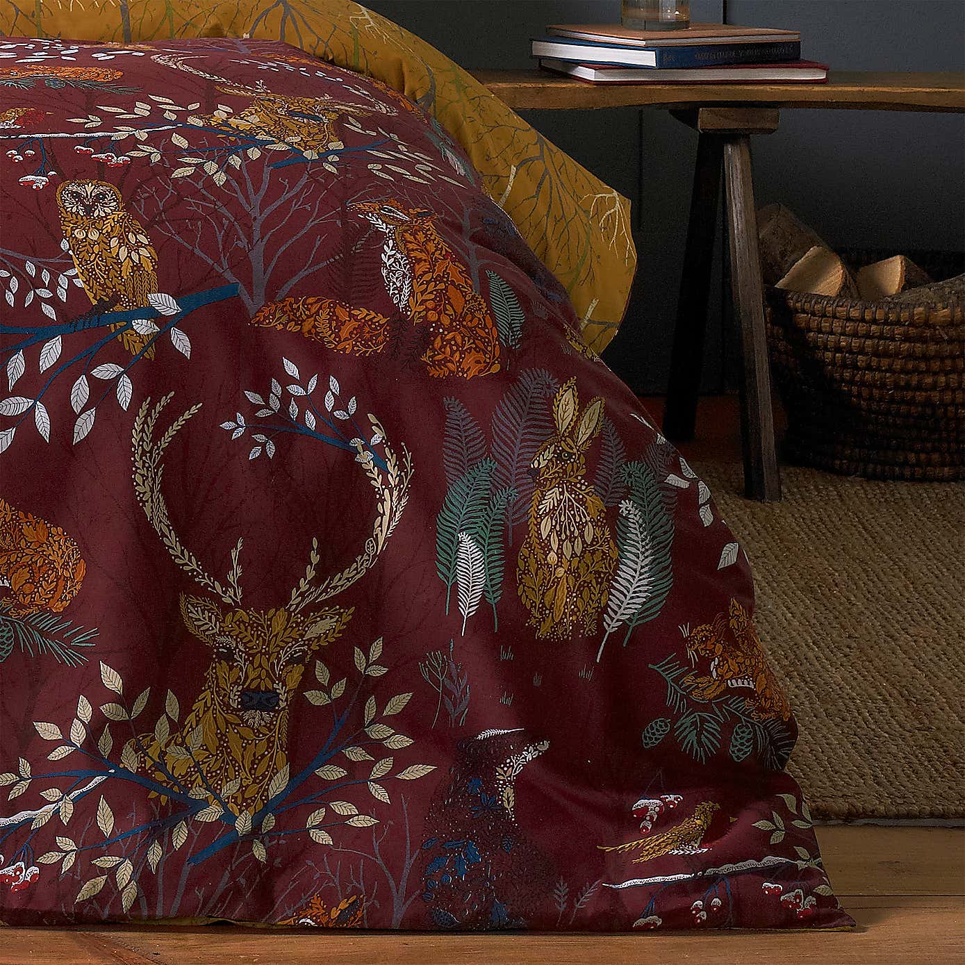 furn. Riva Forest Fauna Duvet Cover & Pillowcase Set