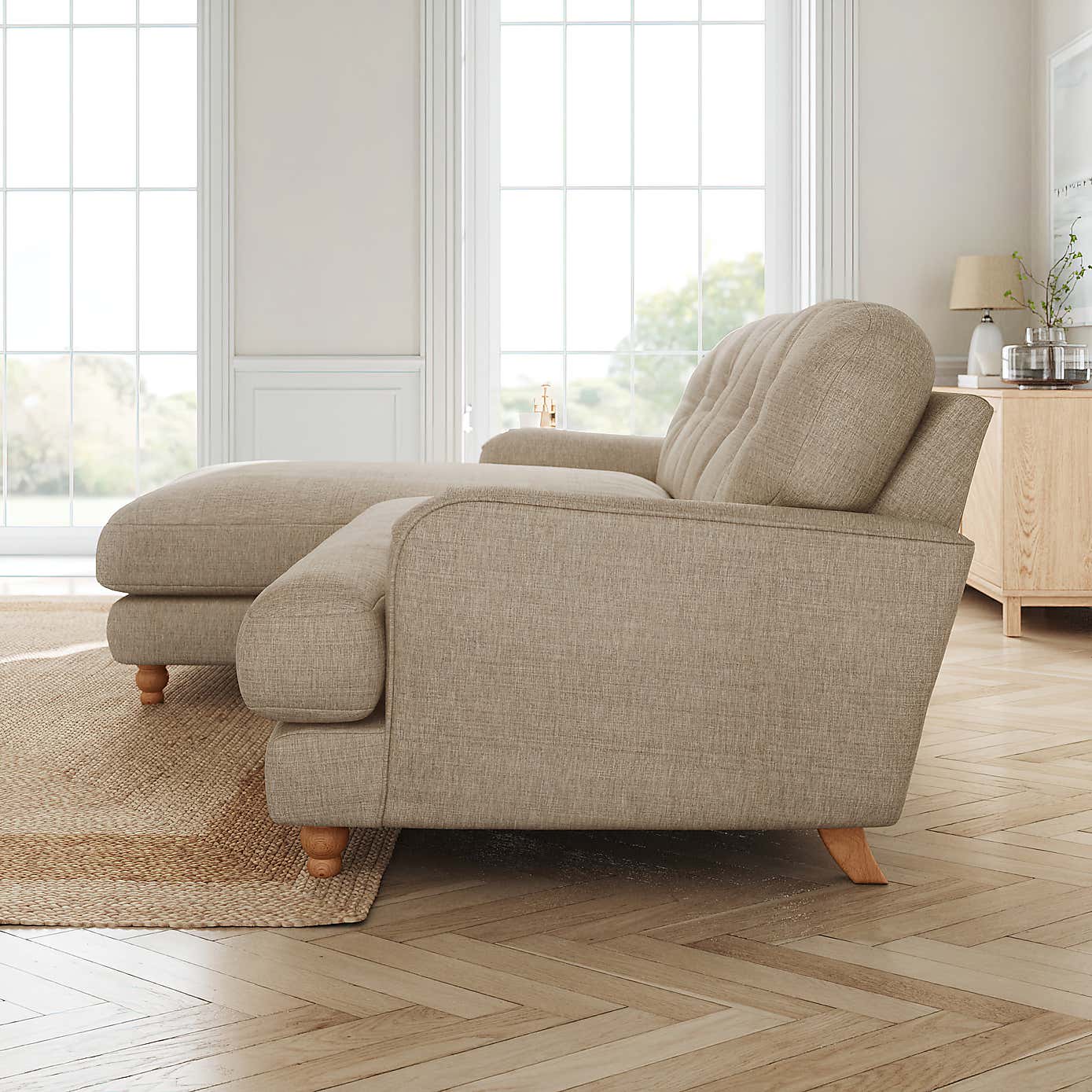 Slub Faux Linen Fabric Sample