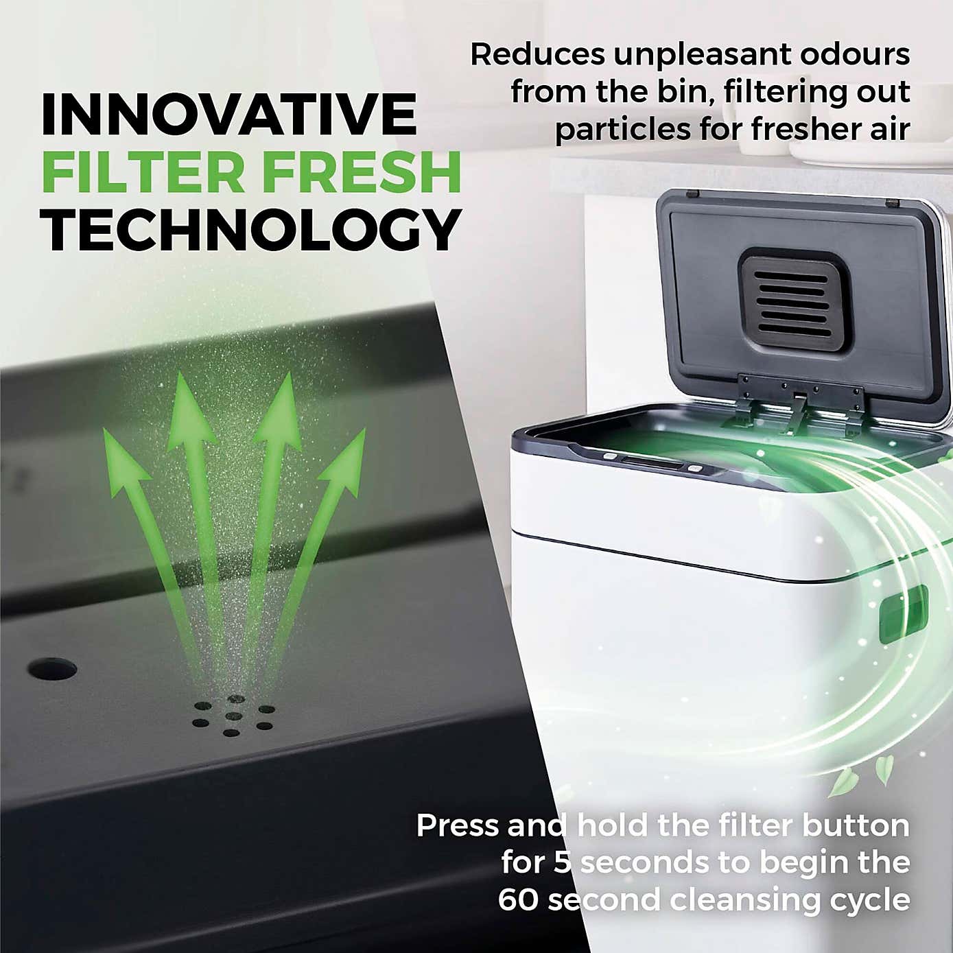 Tower 60L Ozone Sensor Bin