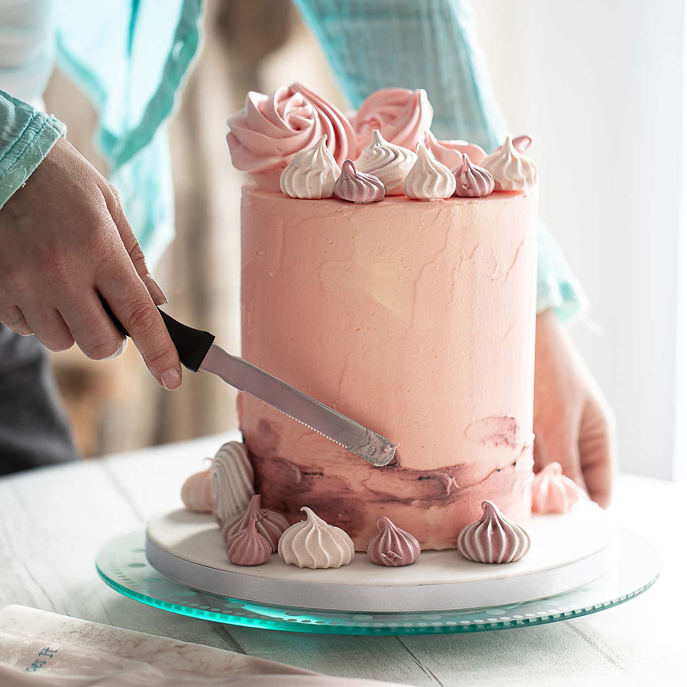 KitchenCraft Rotating Glass Cake Stand