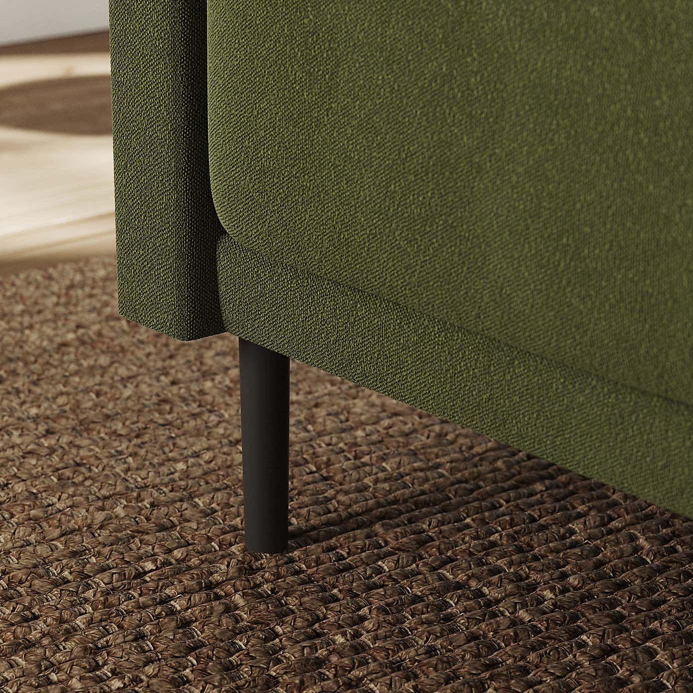 Amali Corner Dining Bench, Boucle