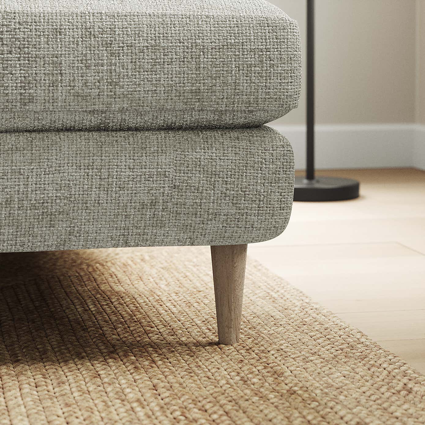 Sven Chunky Chenille Large Corner Chaise Sofa