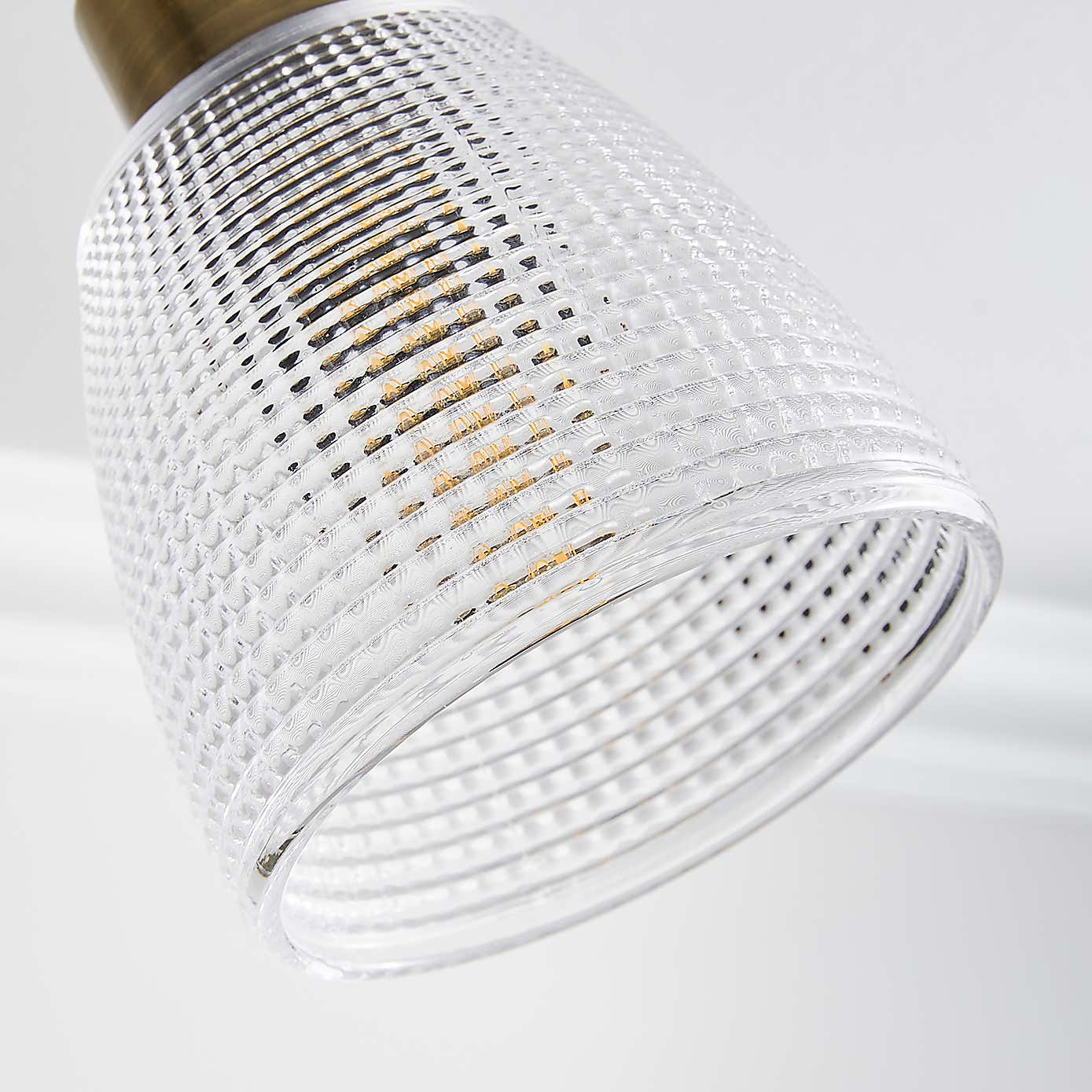 Kibworth Ribbed 4 Light Adjustable Spotlight Bar