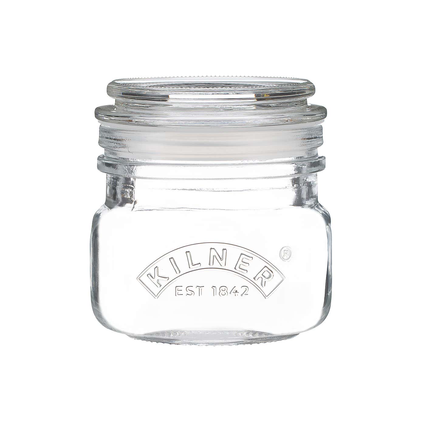 Kilner Set of 3 Universal Square Push Top Jars, 250ml