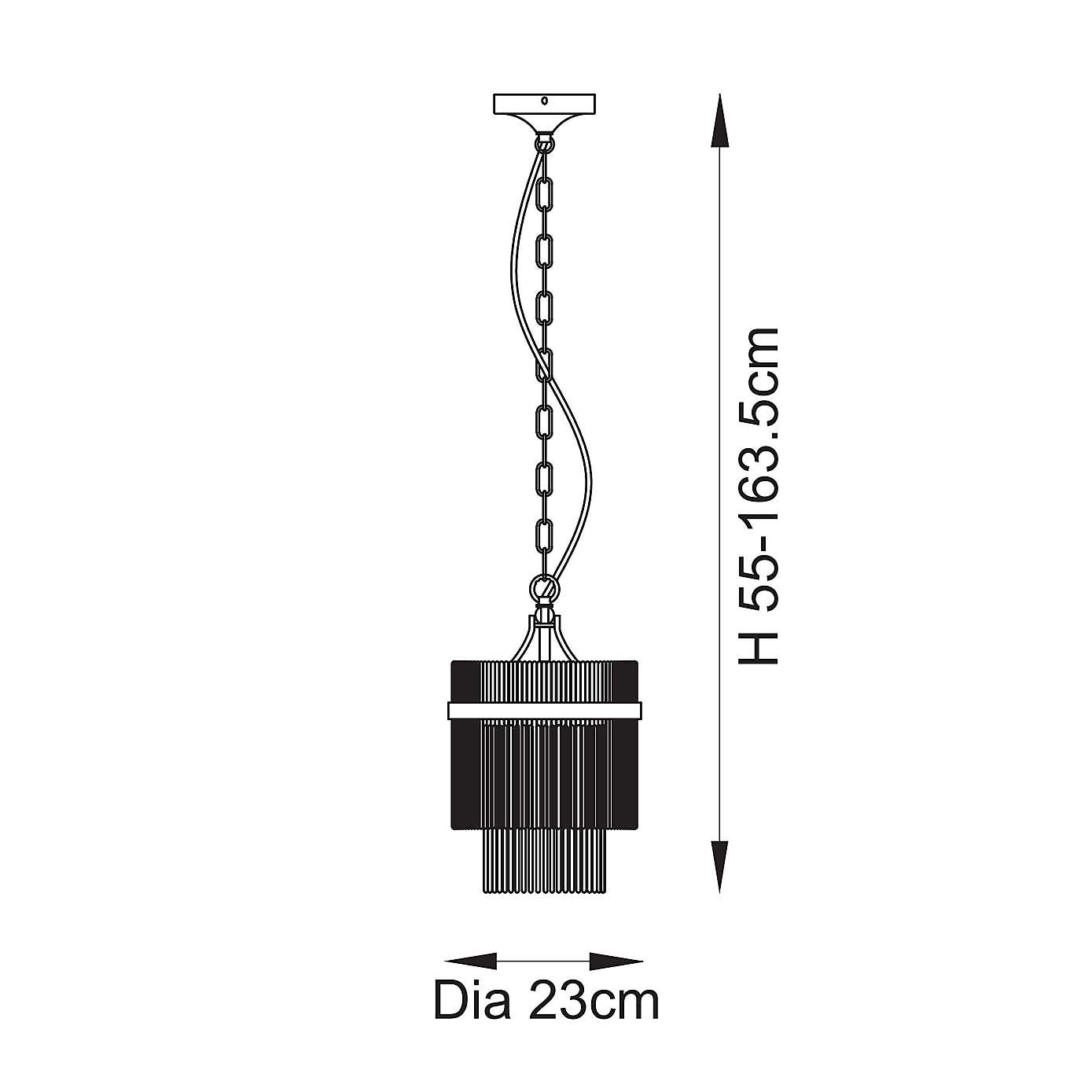 Vogue Langdon Art Deco Adjustable Pendant Light