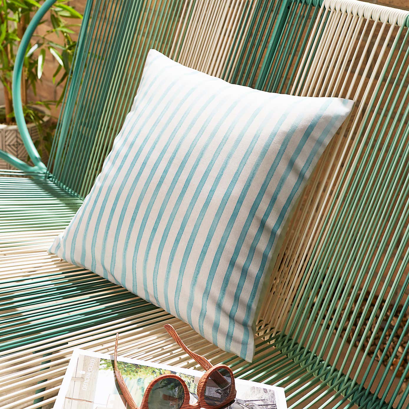 Pack of 3 Summer Breeze Outdoor Square Cushion Covers