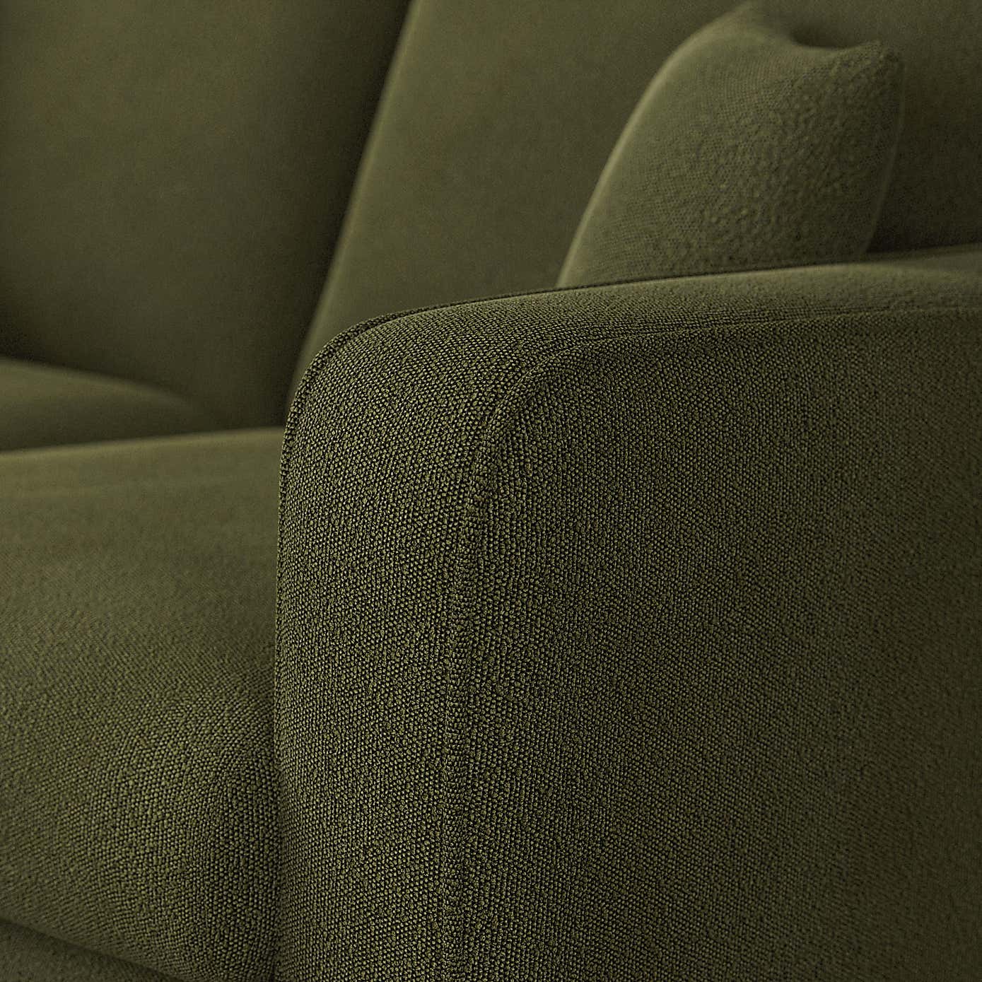 Carson Tonal Boucle Compact Corner Chaise Sofa