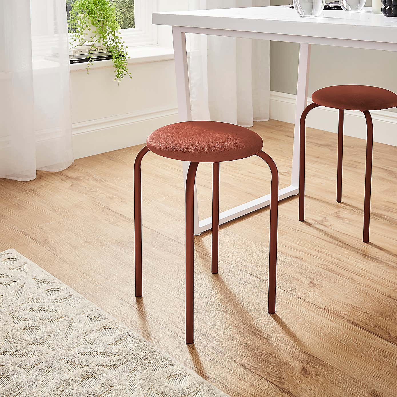 Verity Velvet Stacking Stool