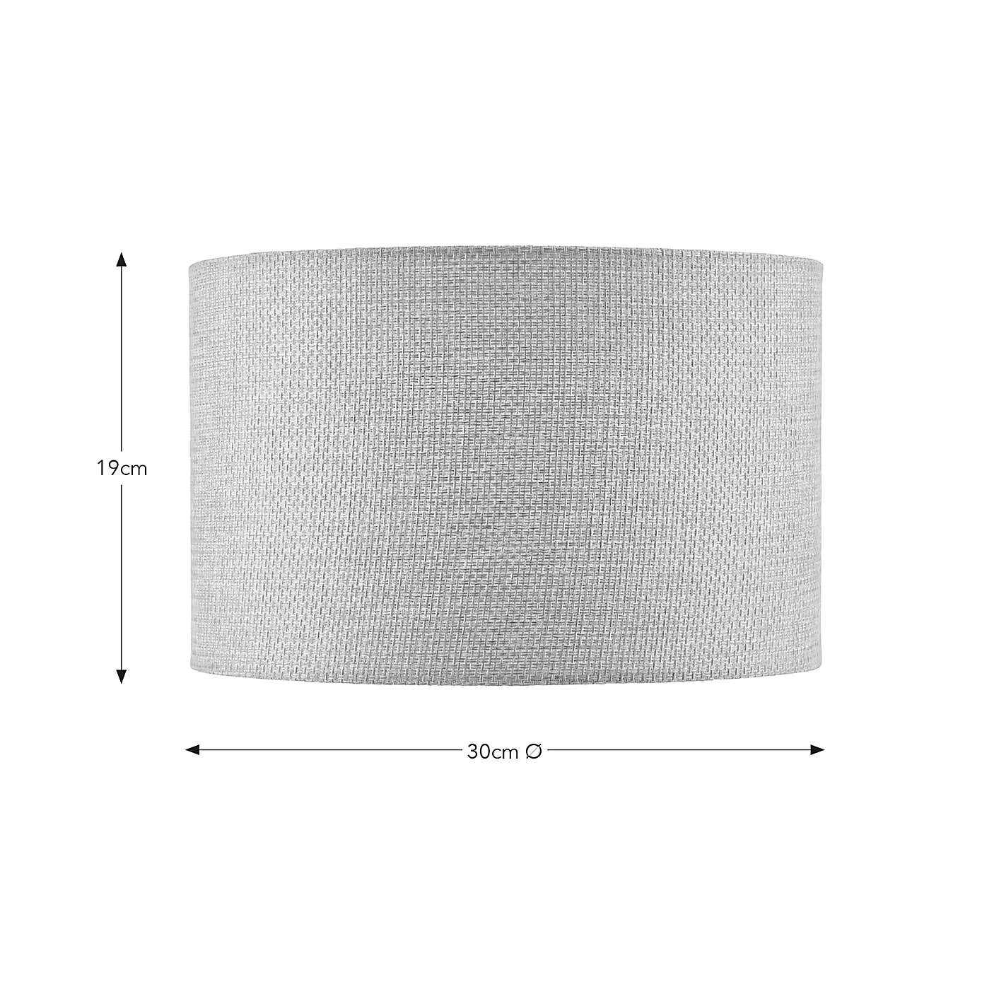 Barkweave Easy Fit Drum Lamp Shade