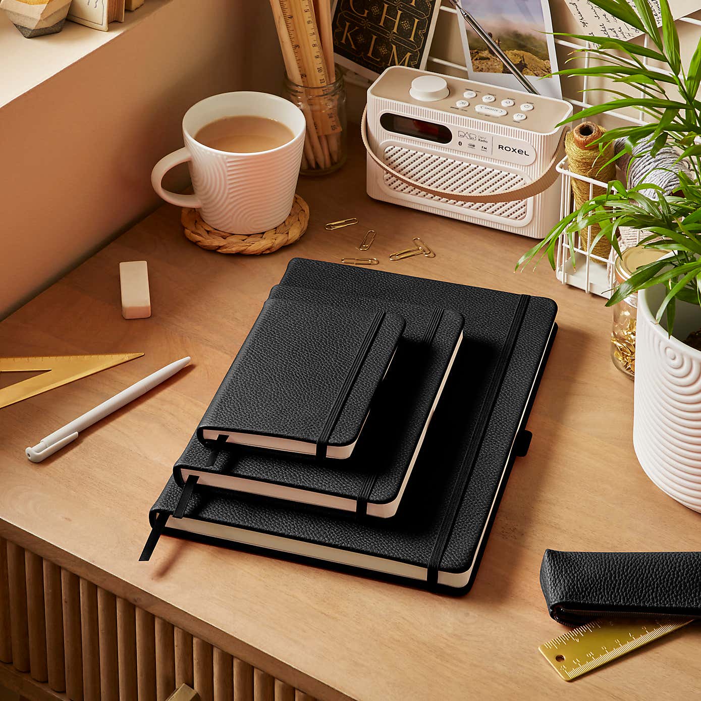 Waters and Noble Premium Faux Leather Notebook