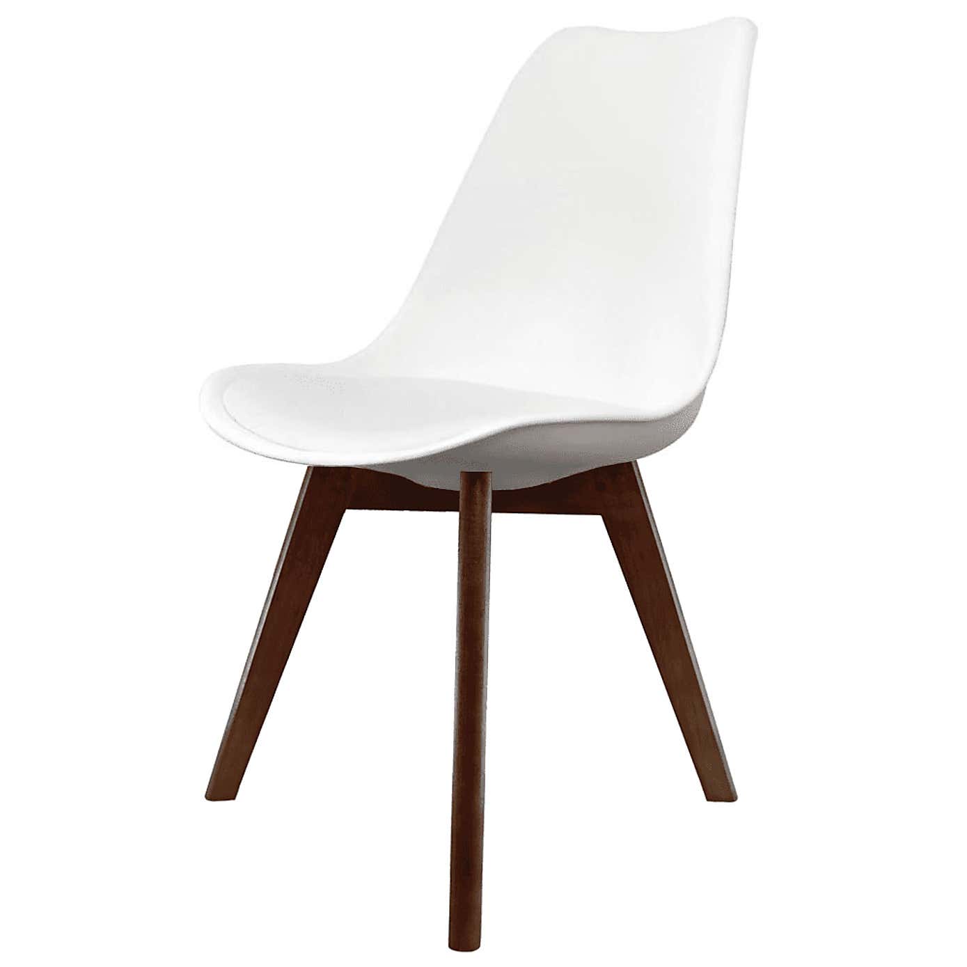 Fusion Living Soho Plastic Dining Chair with Squared Legs