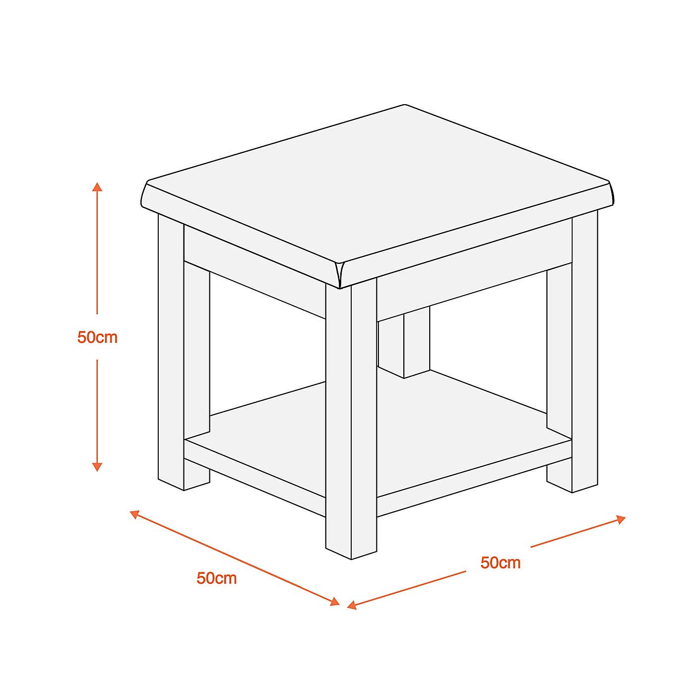 Aylesbury Oak Lamp Table