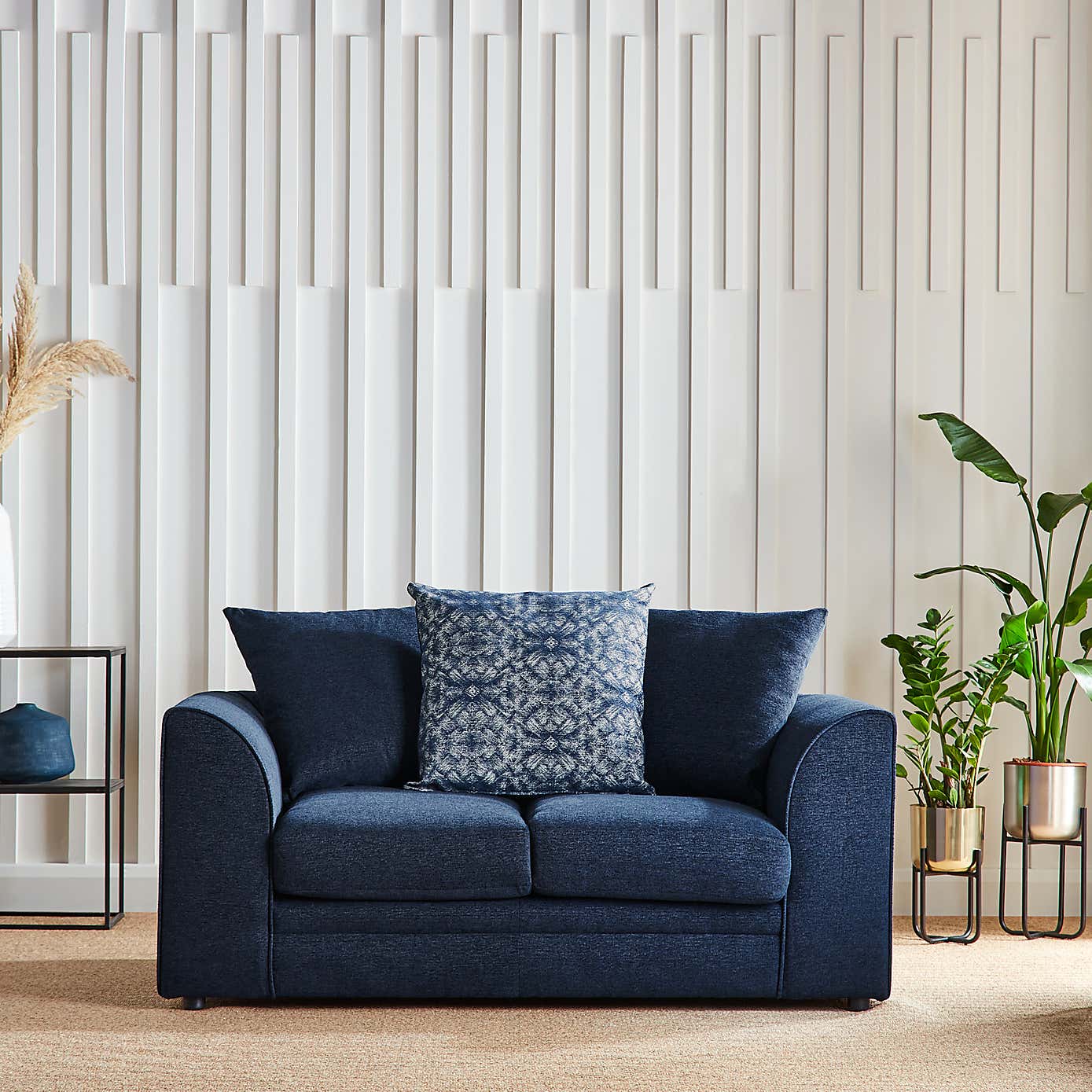 Washington Chenille Combo 2 Seater Sofa