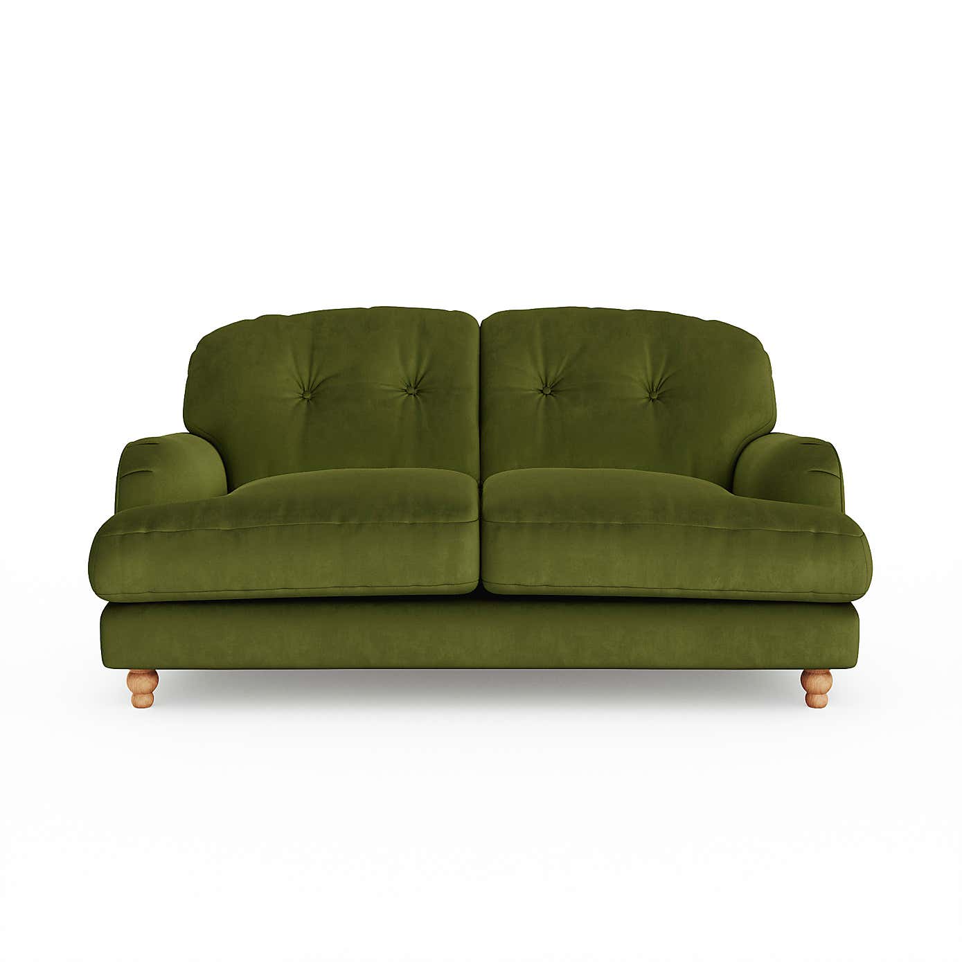 Martha Matte Plush Velvet 2 Seater Sofa