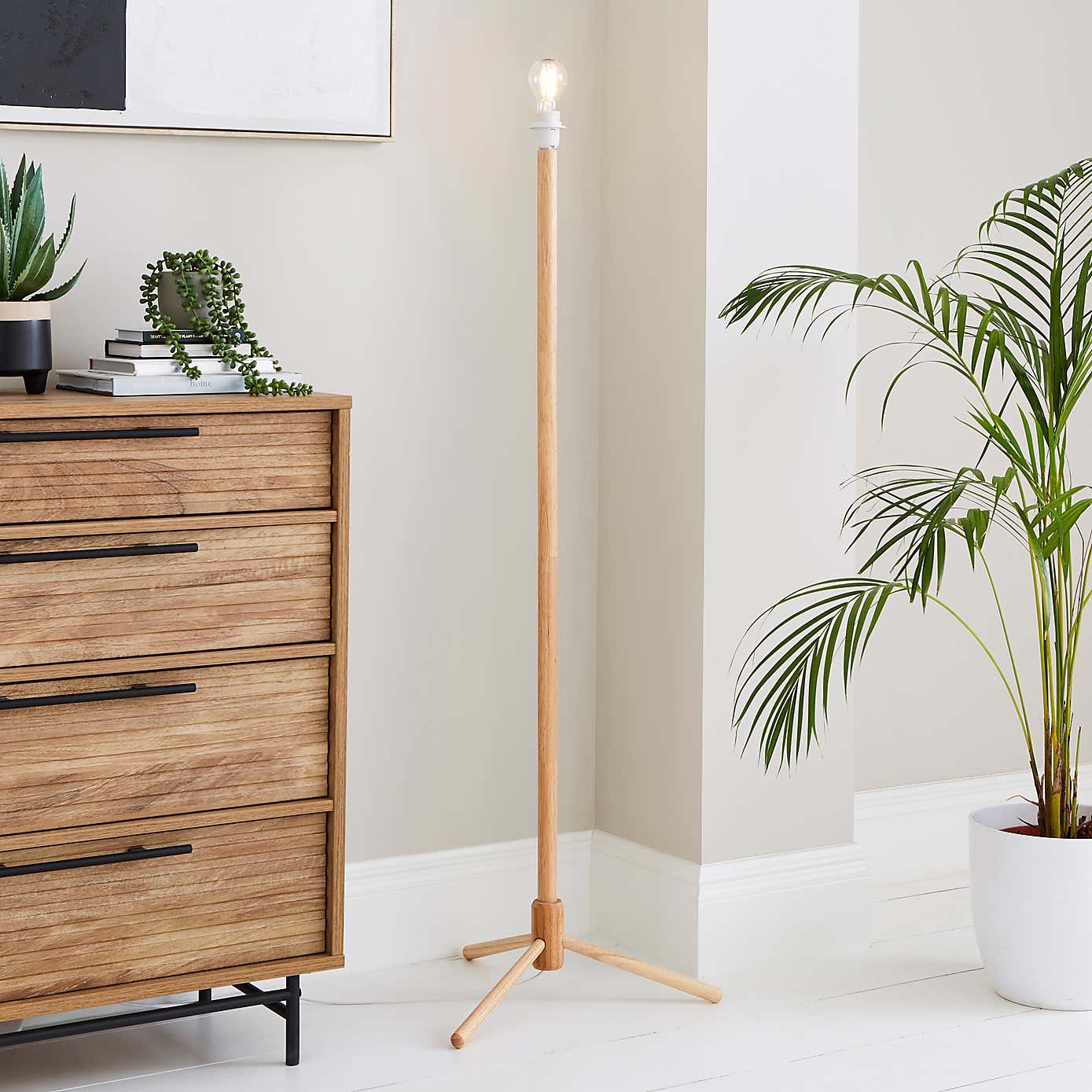Paint Your Own Oakley Turned Wood Floor Lamp