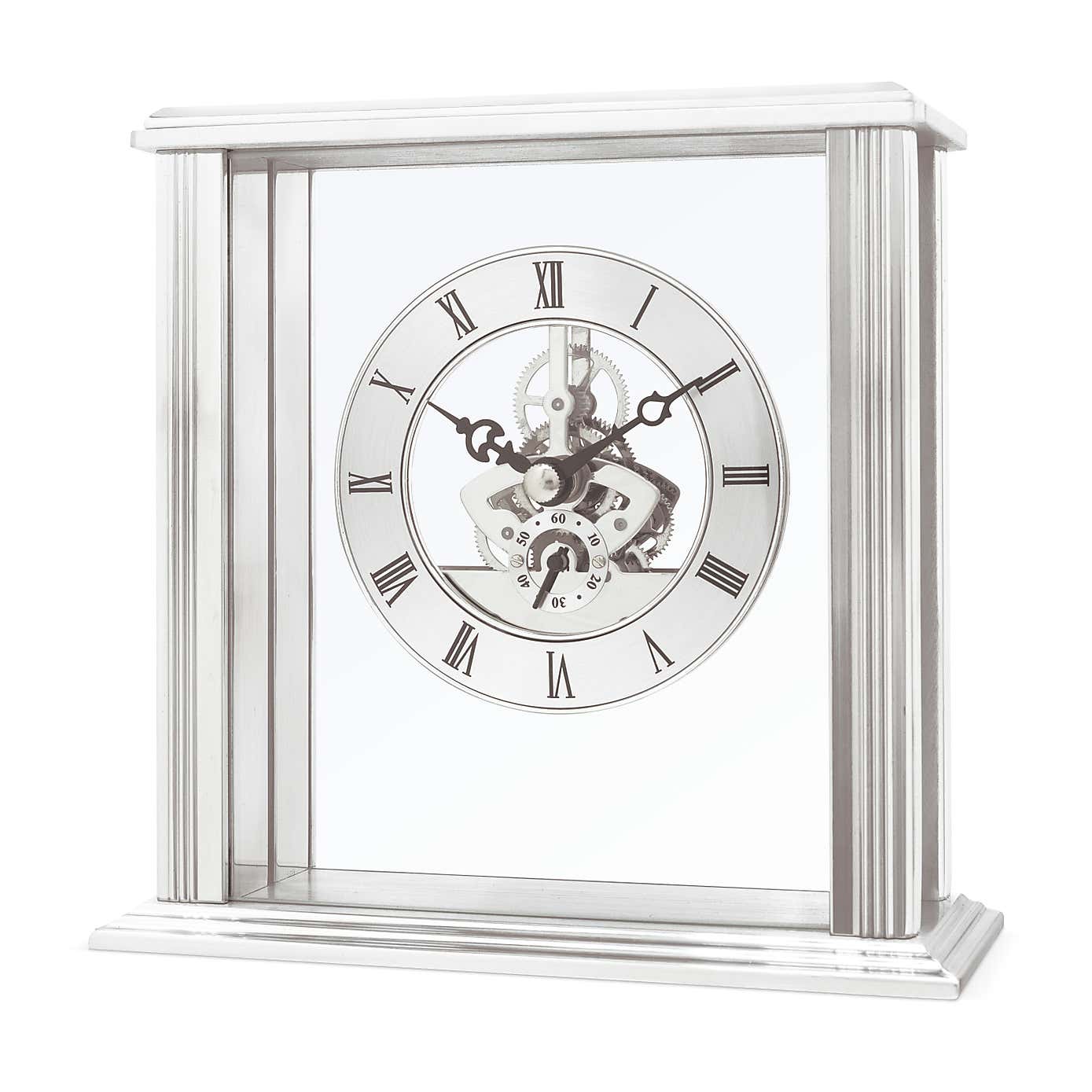 Acctim Vermont Silver Mantel Clock
