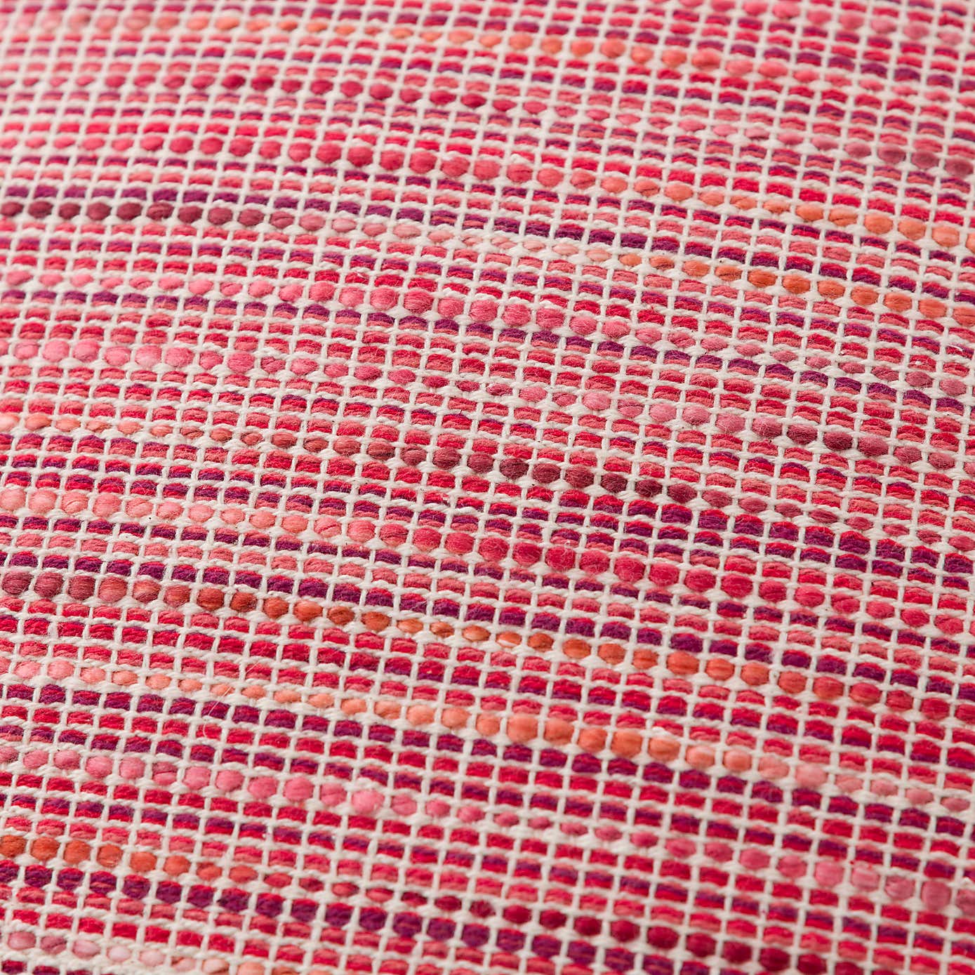 Ava Flat Weave Cotton Square Cushion