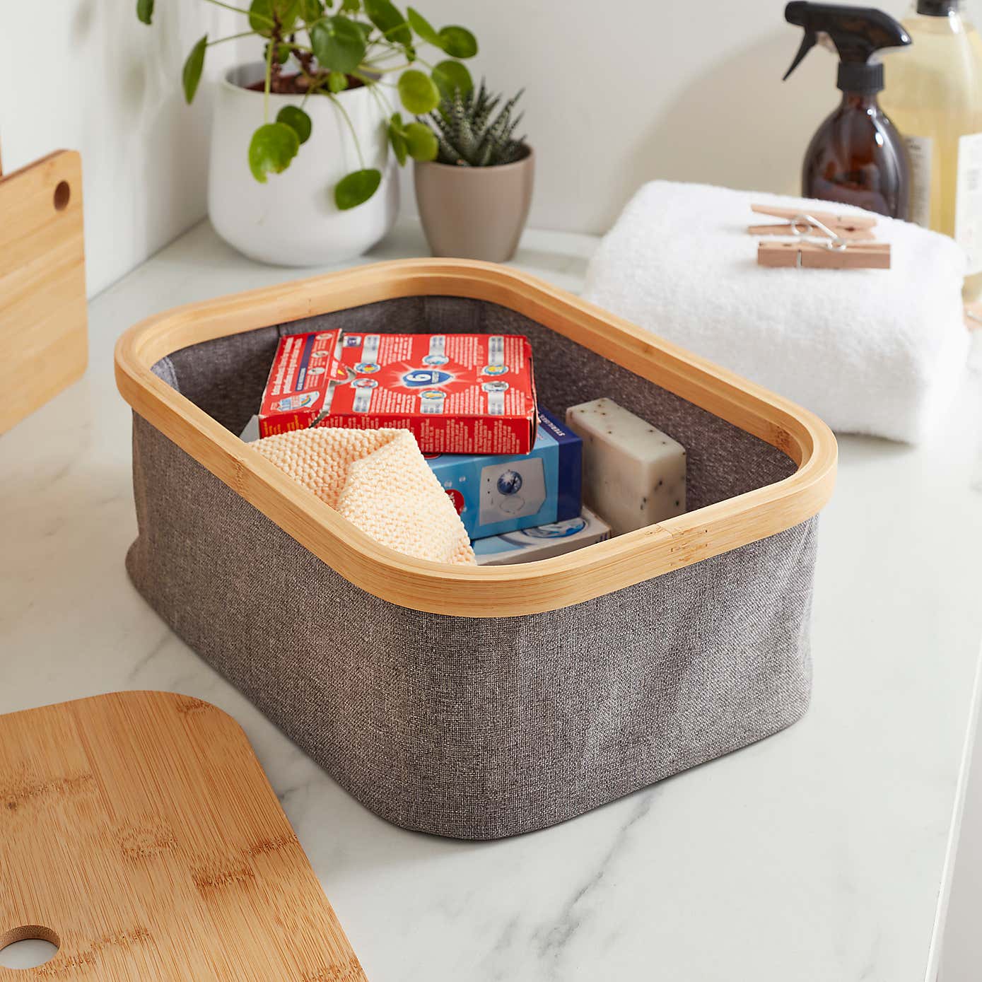 Berkeley Foldable Storage Basket with Lid