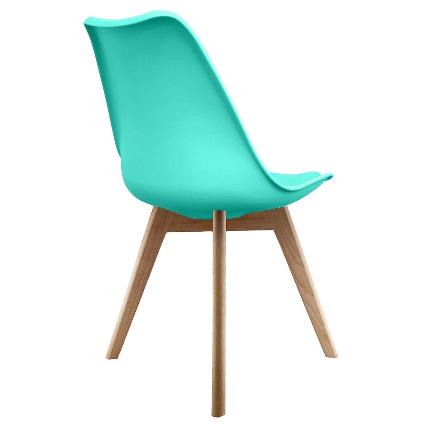 Fusion Living Soho Plastic Dining Chair with Squared Legs
