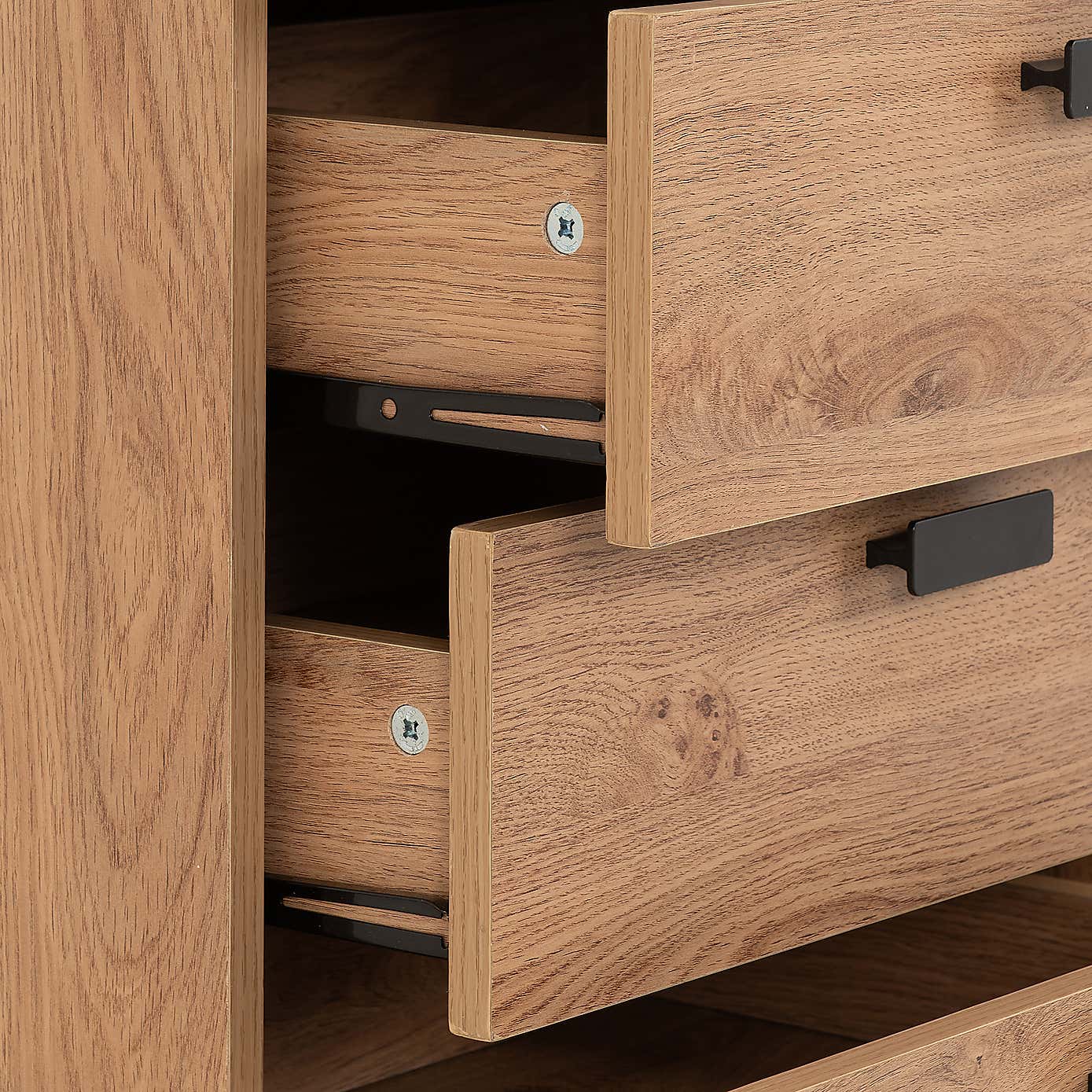 Barker 5 Drawer Narrow Chest, Oak Effect