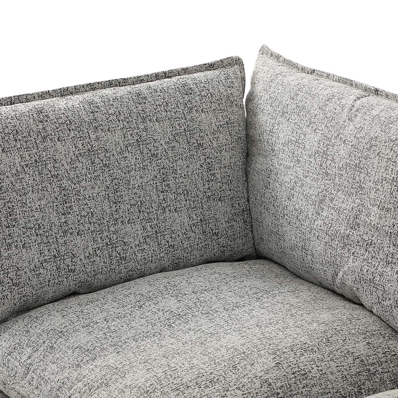 Moda 3 Seater Modular Sofa, Light Grey Boucle